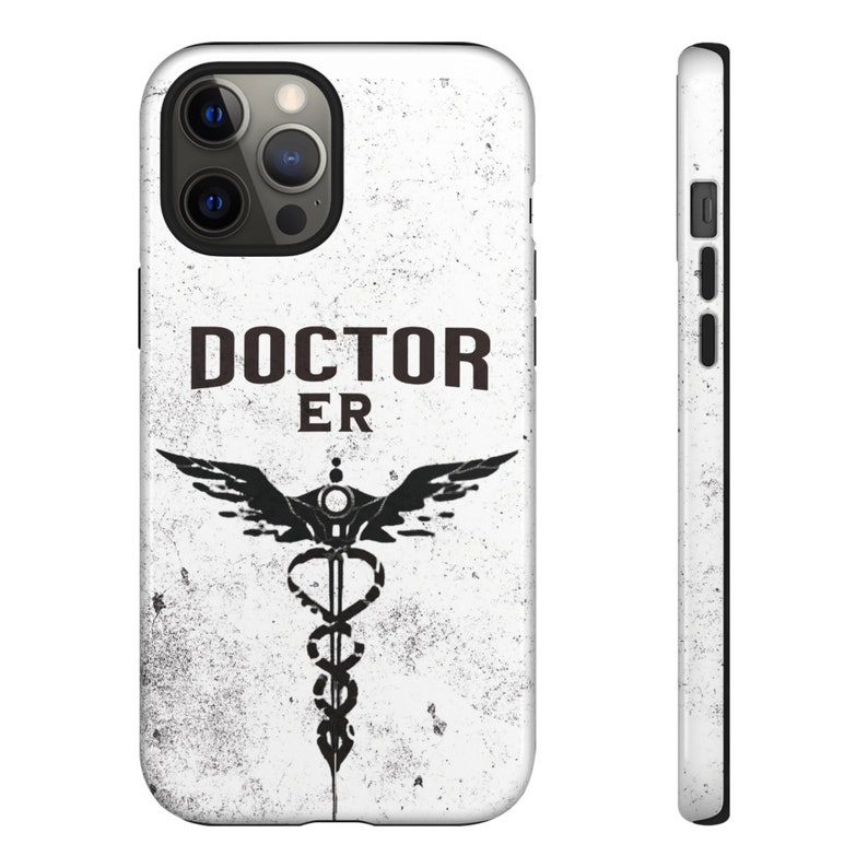 Elegant healthcare worker phone case, Medicine Tough Cases, ER Doctor, Emergency doctor Medical Pattern Custom - Image 8