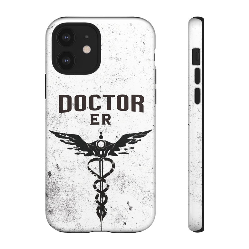 Elegant healthcare worker phone case, Medicine Tough Cases, ER Doctor, Emergency doctor Medical Pattern Custom - Image 4