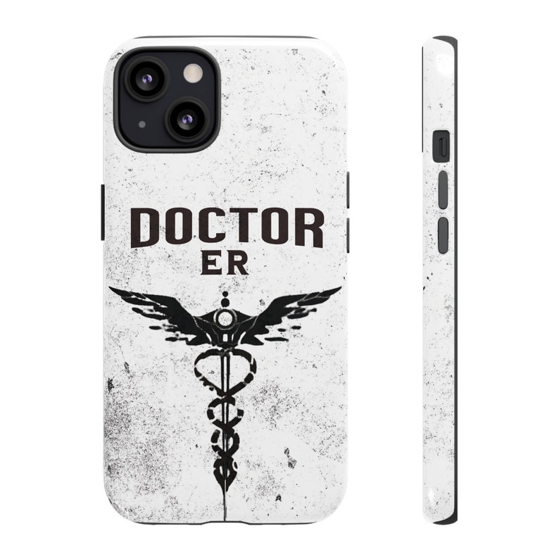 Elegant healthcare worker phone case, Medicine Tough Cases, ER Doctor, Emergency doctor Medical Pattern Custom - Image 10
